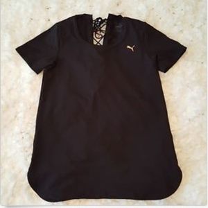 Puma Womens Active Velvet Rope Layering Tunic Top